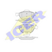 Колодки тормозные дисковые для RENAULT LAGUNA(BG0/1#,KG0/1#), MEGANE(EM0/1#,KM0/1#,LM0/1#) <b>ICER 181860 / 24535</b>
