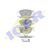Колодки тормозные дисковые для MERCEDES C(C204,C205,S204,W204), CLS(C218,X218), E(A207,C207,S212,W212), SLC(R172), SLK(R172) <b>ICER 181865 / 24310</b>