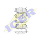 Колодки тормозные дисковые для INFINITI EX, M(Y51), Q50, Q60, QX50 / NISSAN JUKE(F15), LEAF, SYLPHY(B17), TIIDA(C12) <b>ICER 181901-203 / 25778</b>