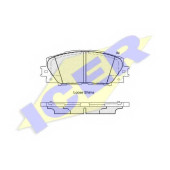 Колодки тормозные дисковые для LEXUS CT(ZWA1#) / TOYOTA COROLLA(NKE16#,NZE16#), PRIUS PLUS(ZVW4#), PRIUS(NHP10#,ZVW3#,ZVW5#) <b>ICER 181938 / 24451</b>