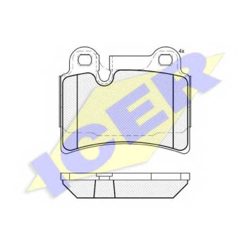 Колодки тормозные дисковые для VW TOUAREG(7L6,7L7,7LA) <b>ICER 181951 / 24097</b>