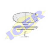 Колодки тормозные дисковые для MAZDA CX-7(ER), CX-9(TB) <b>ICER 181962 / 24544</b>