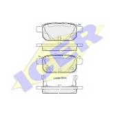 Колодки тормозные дисковые для SUZUKI SWIFT(FZ,NZ), SX4 S-Cross, VITARA(LY) <b>ICER 182017 / 25258</b>