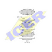 Колодки тормозные дисковые для AUDI A3 / SKODA OCTAVIA, SUPERB / VW CC, GOLF, PASSAT, SHARAN, TIGUAN <b>ICER 182018 / 24738</b>