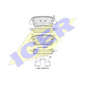 Колодки тормозные дисковые для HYUNDAI ACCENT, ELANTRA, GRANDEUR, i10, i20, i30 CW, i30, i40 CW, i40, SONATA, VELOSTER / KIA CADENZA, CARENS, CEED, CEE`D, CERATO KOUP, CERATO, OPTIMA, PRO CEE?D, RIO, SOUL, SPORTAGE / SSANGYONG TIVOLI <b>ICER 182036 / 2533