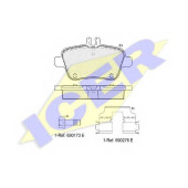 Колодки тормозные дисковые для MERCEDES A(W176), B(W242,W246), CLA(C117,X117), GLA(X156), SLC(R172), SLK(R172) <b>ICER 182039 / 24848</b>