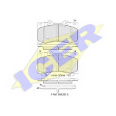 Колодки тормозные дисковые для NISSAN PATROL(Y62) <b>ICER 182051 / 25240</b>