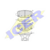 Колодки тормозные дисковые для CHRYSLER GRAND VOYAGER(RT) / FIAT FREEMONT(JC#,JF#) / LANCIA VOYAGER(RT) / VW ROUTAN <b>ICER 182053 / 25376</b>