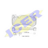 Колодки тормозные дисковые для AUDI A6(4F2,4F5,C6), A7(4GA,4GF) <b>ICER 182079-203 / 24455</b>