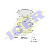 Колодки тормозные дисковые для FORD B-MAX(JK), FIESTA, TOURNEO COURIER, TRANSIT COURIER <b>ICER 182108 / 25134</b>