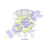 Колодки тормозные дисковые для FORD RANGER(TKE) / MAZDA BT-50(B22,B32,UP,UR) <b>ICER 182109 / 25632</b>