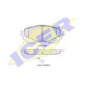 Колодки тормозные дисковые для MAZDA 6(GH,GJ) <b>ICER 182126 / 25725</b>