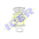 Колодки тормозные дисковые для HYUNDAI SONATA(YF) / KIA OPTIMA <b>ICER 182136 / 25644</b>