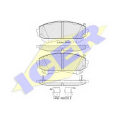 Колодки тормозные дисковые <b>ICER 182140 / 24940</b>
