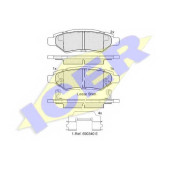 Колодки тормозные дисковые для CHEVROLET CAMARO <b>ICER 182142 / 24546</b>