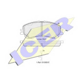 Колодки тормозные дисковые для NISSAN QASHQAI(J11,J11#), X-TRAIL(T32#) / RENAULT KADJAR <b>ICER 182181 / 22065</b>
