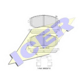 Колодки тормозные дисковые для SUBARU BRZ, FORESTER(SJ), LEGACY(BM,BR), OUTBACK(BM,BR), XV / TOYOTA GT 86(ZN6#) <b>ICER 182199 / 25760</b>