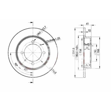 Тормозной диск ICER 78BD2940