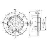 Тормозной диск ICER 78BD3268