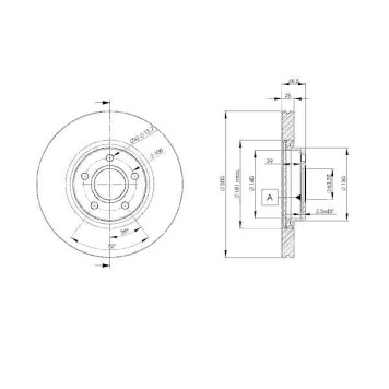 Тормозной диск ICER 78BD3937