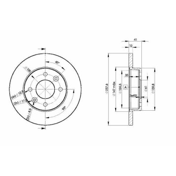 Тормозной диск ICER 78BD4705