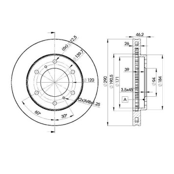 Тормозной диск ICER 78BD7116