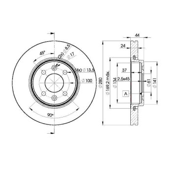 Тормозной диск ICER 78BD7829