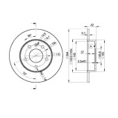 Тормозной диск ICER 78BD9110