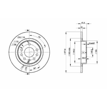 Тормозной диск ICER 78BD9115