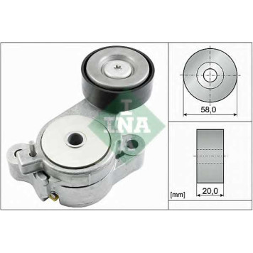 Натяжная планка поликлинового ремня INA 534 0396 10