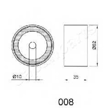 Натяжитель ремня ГРМ JAPANPARTS BE-008-1