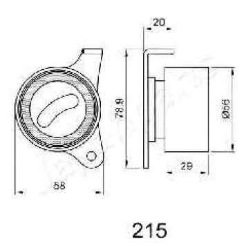 Натяжитель ремня ГРМ JAPANPARTS BE-215-1