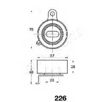Ролик натяжной <b>JAPANPARTS BE-226</b>-1
