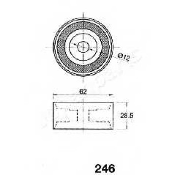 Натяжитель ремня ГРМ JAPANPARTS BE-246-1