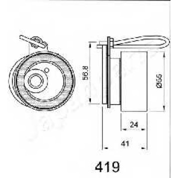 Ролик ремня грм <b>JAPANPARTS BE-419</b>-1