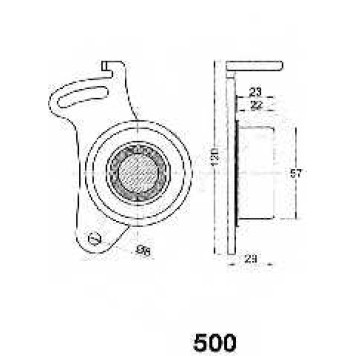 Натяжитель ремня ГРМ JAPANPARTS BE-500-1