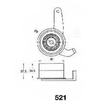 Натяжитель ремня ГРМ JAPANPARTS BE-521-1