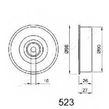 Натяжитель ремня ГРМ JAPANPARTS BE-523-1