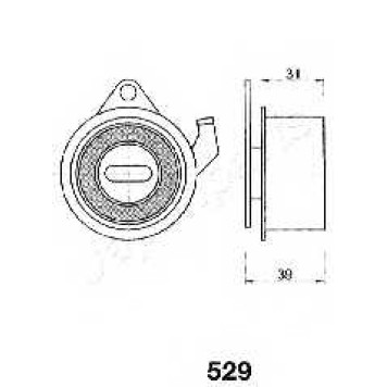 Натяжитель ремня ГРМ JAPANPARTS BE-529-1