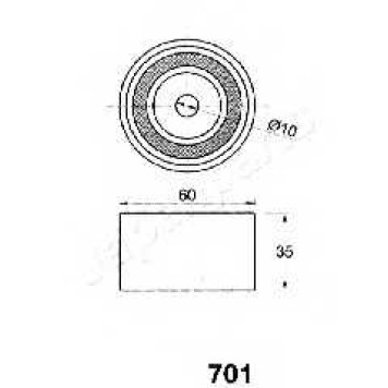 Натяжитель ремня ГРМ JAPANPARTS BE-701-1
