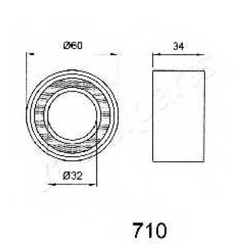 Натяжитель ремня ГРМ JAPANPARTS BE-710-1