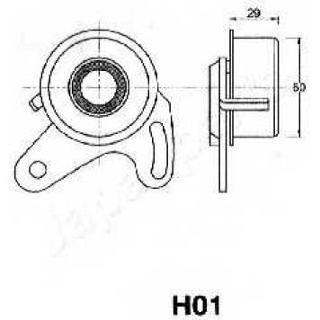 Натяжитель ремня ГРМ JAPANPARTS BE-H01-1