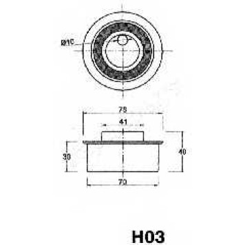 Натяжитель ремня ГРМ JAPANPARTS BE-H03-1