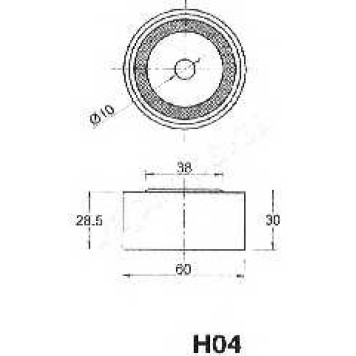 Натяжитель ремня ГРМ JAPANPARTS BE-H04-1