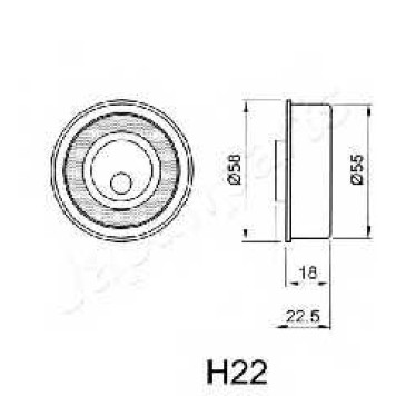 Натяжитель ремня ГРМ JAPANPARTS BE-H22-1