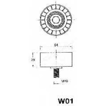 Натяжитель ремня ГРМ JAPANPARTS BE-W01-1