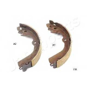 Комплект тормозных колодок задний для NISSAN NV200 / EVALIA, NV200 <b>JAPANPARTS GF-116AF</b>
