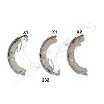 Комплект колодок стояночной тормозной системы JAPANPARTS GF-232AF