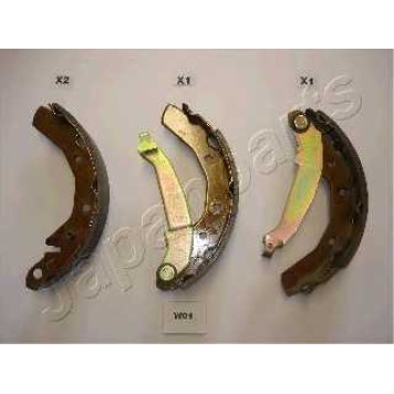 Комплект тормозных колодок задний для CHEVROLET MATIZ(M200,M250), SPARK / DAEWOO MATIZ(KLYA), TICO(KLY3) <b>JAPANPARTS GF-W01AF</b>