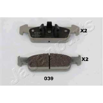 Колодки тормозные дисковые передний <b>JAPANPARTS PA-039AF</b>